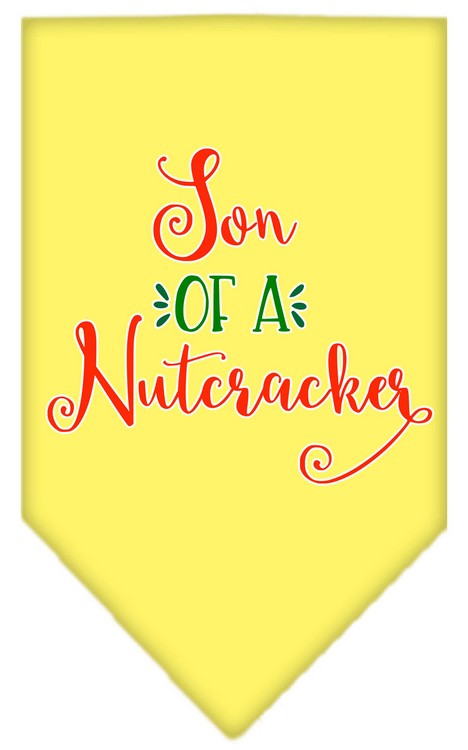Son of a Nutcracker Screen Print Bandana Yellow Large